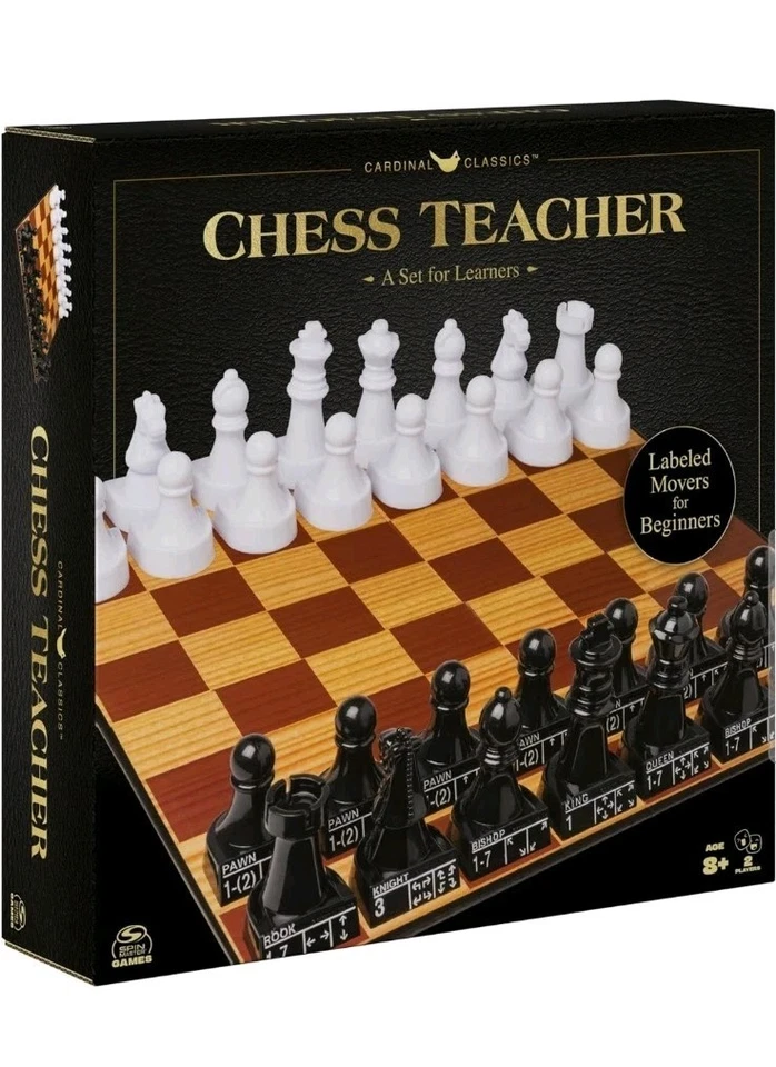 Juego de mesa de estrategia para profesor de ajedrez Cardinal Classics un juego para estudiantes principiantes Foto 1 de 4