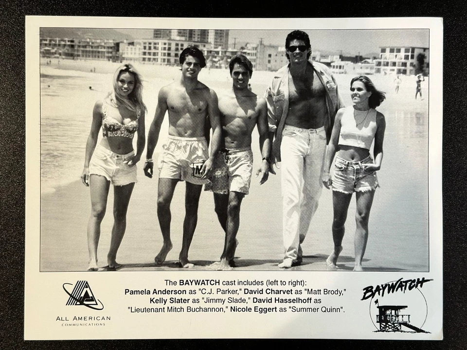 Baywatch Cast Original 8x10 Werbefoto 1992 David Hasselhoff NEUWERTIG SEHR SELTEN - Bild 1 von 1