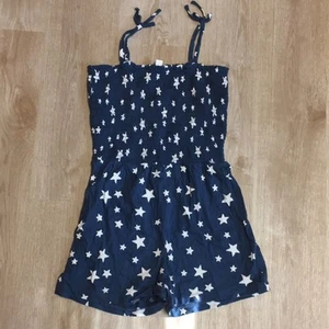 Crewcuts Patriotic 4th of July Blue & White Star Print Smocked Top Romper XL - Picture 1 of 5