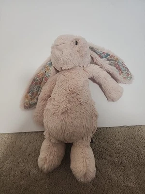 Jellycat Bashful Bunny Pink Plush Rabbit Chime Jingle Rattle Baby Easter - Image 1 of 4