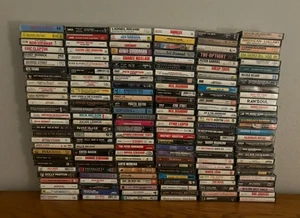 168 used cassette tapes lot, Rock, Country, Pop And More Vintage Music! Untested - Picture 1 of 18