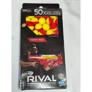 New In Package UNOPENED SEALED Nerf Rival Team Red 50X Rounds For Rival Blaster - Picture 1 of 6