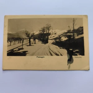 PAESAGGIO (CAVALIERI) – MACCHIATA – CARTOLINA ANTICA SPEDITA CON FRANCOBOLLO - Picture 1 of 6