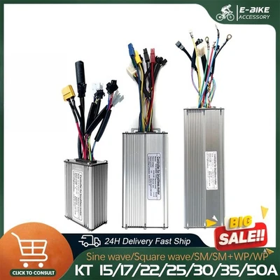Electric Bike 36V/48V 15A-50A Squarewave/Sinewave Controller with Light Function - Image 1 of 4