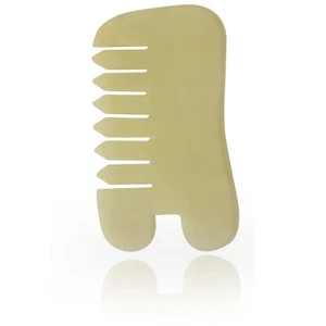 Jade Gua Sha Comb For Hair Scalp - Chinese Scalp Acupuncture - Picture 1 of 4