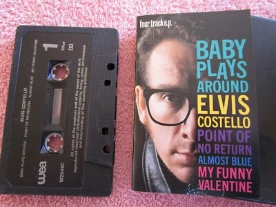 Elvis Costello Baby Plays Around  Warner Bros. Records W2949C ‎Cassette Single - Image 1 of 4