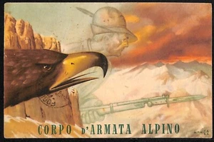 ac6887 - CARTOLINA D'EPOCA - REGGIMENTALI - Corpo d'Armata Alpini 1942 - Picture 1 of 2