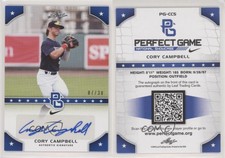 2015 Leaf Perfect Game National Showcase Blue /30 Cory Campbell #PG-CC5 Auto