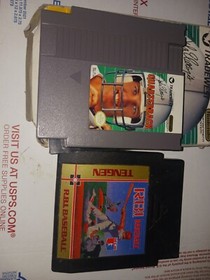 Lot Of 2 Nes Games R.i.b Baseball And John Elways  Quarterback  FREE SHIPPING!!!