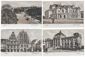 5 postales RIGA Schwarzhäupterhaus teatro ruso Alexanderbboulevard postal - Imagen 1 de 4