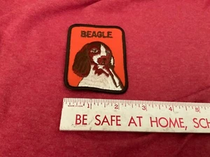 Vintage Patch Beagle Dog Pet Orange and Brown - Picture 1 of 1