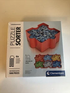 Clementoni Puzzle Sorter 6 Stackable Trays Holds Up To 1000 Pieces Italy Sealed - Picture 1 of 3
