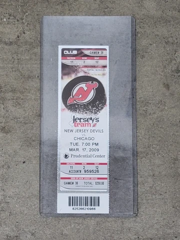 MARTIN BRODEUR WIN #552 FULL TICKET MOST NHL WINS RARE CLUB SEAT Cover