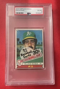 1979 Topps Baseball Sealed Unopened Cello Pack PSA 6 Graded Vintage M67 - Picture 1 of 2