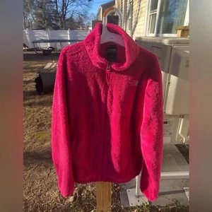North Face Sherpa Full Zip Hot Pink Fleece Girls 14/16 - Picture 1 of 9