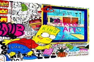 Leinwand Bilder Bart Simpson Pop Art Wandbilder -Hochwertiger Kunstdruck - Bild 1 von 11