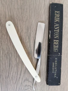 Berg Eskilstuna straight razor + unknown SR + paddle strop shave ready - Afbeelding 1 van 8