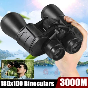 10000M 10-180x100 Zooming HD Military Binoculars with Day/Night Hunting Powerful - Picture 1 of 17
