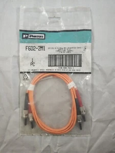 Panduit F6D2-2M1 Optic 62 5/125um Fiber Patch Cords Duplex Ferrule Type Ceramic - Picture 1 of 4
