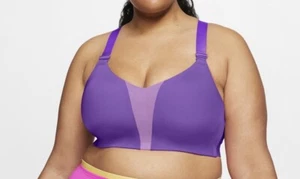 NWT Nike Dri-Fit Rival High Support Padded Underwire Sports Bra Purple Sz 40G - Picture 1 of 8