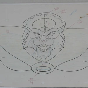EVIL VILLAIN FROM BIKER MICE FROM MARS ANIMATION CEL DRAWING W/COA - Picture 1 of 2