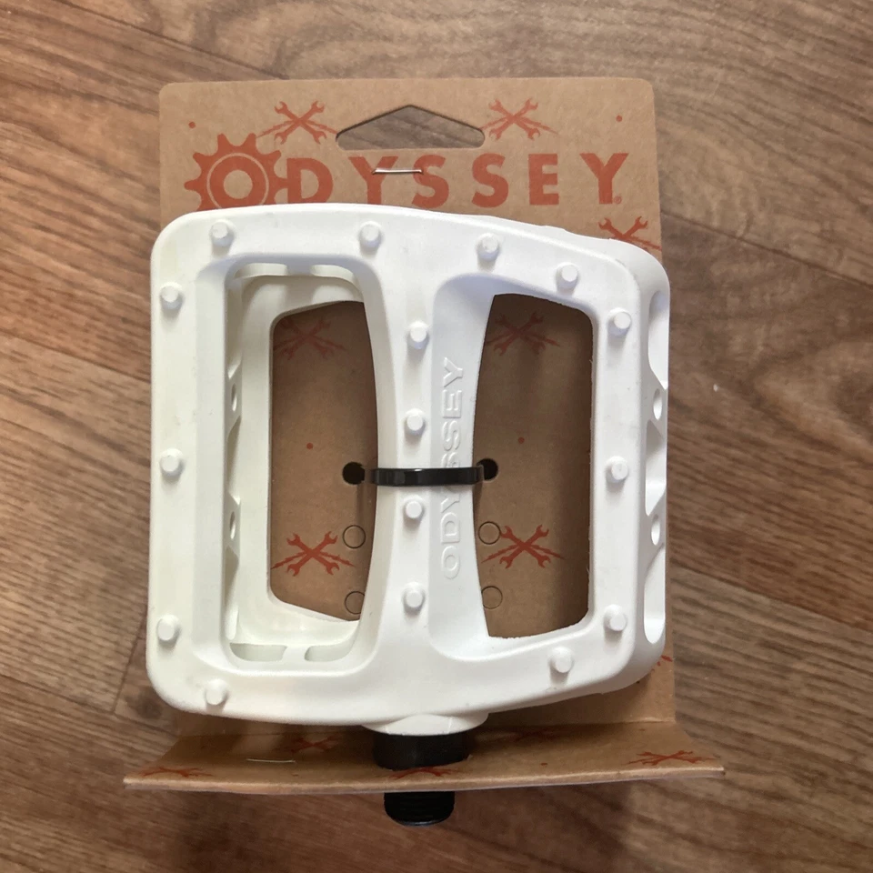 Odyssey Twisted PC Nylon Pedals Platform 9/16th White for BMX or Mountain Bike