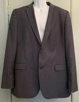 Caravelli 44L итальянский дизайн 2 кнопки спортивное пальто Blazer серый 4 пуговицы рукав - Изображение 1 из 4