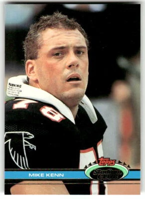 1991 Stadium Club #180 Mike Kenn - NM opened Packs 10/09/24 - Image 1 of 2