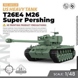 SSMODEL V1.9 1/48 Military Model Kit US T26E4 M26 Super Pershing Heavy Tank - Picture 1 of 5