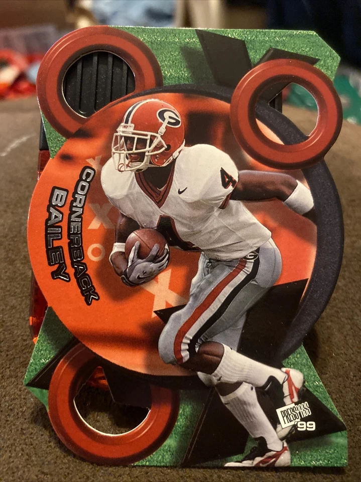 1999 Press Pass X's and O's #XO3 Champ Bailey Press Pass Insert Georgia Redskins - Image 1 of 2