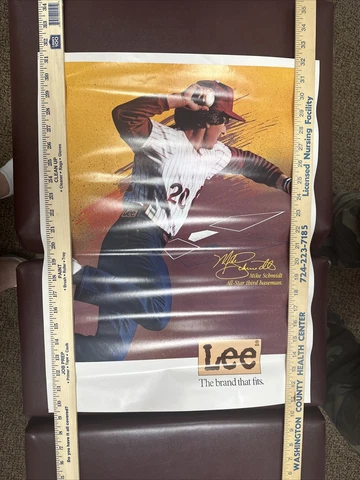 Lot of 3 Vintage Lee Jeans Mike Schmidt Poster Cover