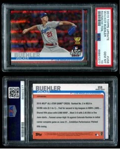 Walker Buehler 2019 Topps Update Rainbow Foil #US8 PSA 10 - Bild 1 von 3