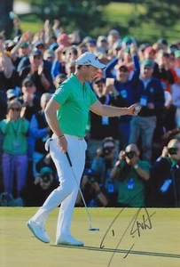 DANNY WILLETT HAND SIGNED 12X8 PHOTO GOLF AUTOGRAPH MASTERS 2 - Picture 1 of 1
