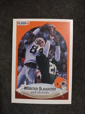 1990 Fleer Webster Slaughter #58 Cleveland Browns Football Card - Image 1 of 2