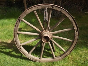 Altes Wagenrad Speichenrad , Karrenrad 100 cm - Bild 1 von 4