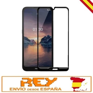 Cristal Templado Completo 3D 5D para NOKIA 1.3 CURVO Negro Premium p1469 - Picture 1 of 11