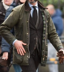 BARBOUR ASHBY Wax Cotton Jacket British Style MSRP $425 in OLIVE Great Reviews - Picture 1 of 24