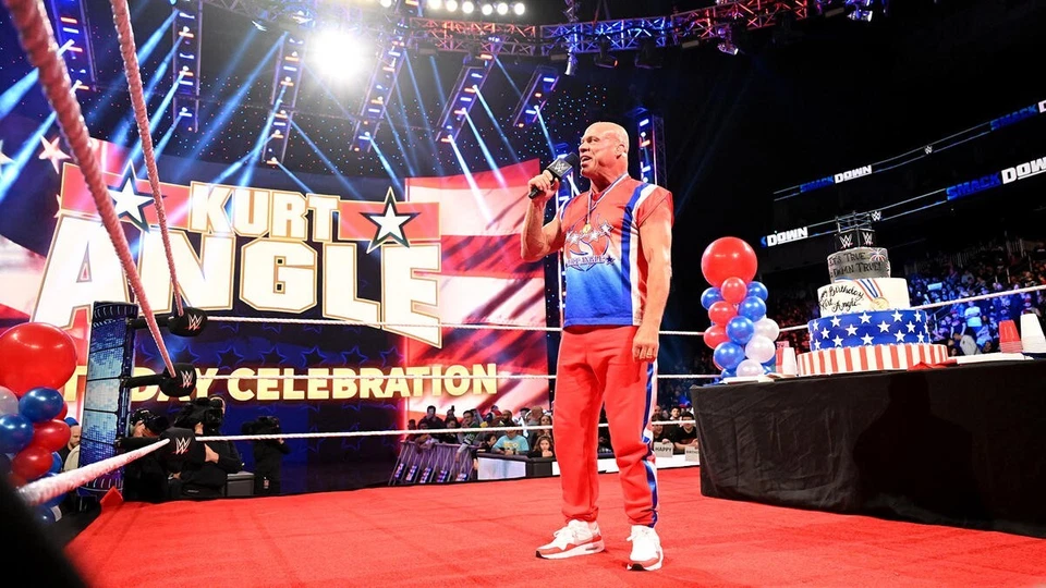 KURT ANGLE 8x10 COLOR PHOTO ROH ECW WWE NXT AEW IMPACT  - Image 1 of 1