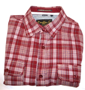 Buffalo David Bitton Men's Medium Red Plaid Long Sleeve Shirt Western - Picture 1 of 13