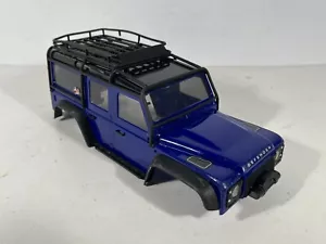 Used Traxxas Blue Complete 1/18 Land Rover Defender Body for TRX-4M - Picture 1 of 15