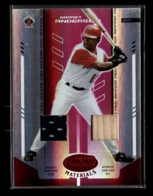 2004 Leaf сертифицированные материалы #65 Garret Anderson зеркало комбо красный #/250 - Изображение 1 из 2