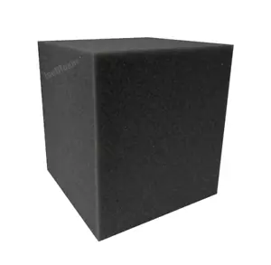 Isellfoam Gymnastics Foam Pit Cubes/Blocks 64 pcs (Charcoal) 8" inch - Picture 1 of 12