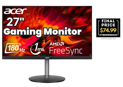 Acer XF273M3 27" Gaming Monitor LCD 180Hz 1920x1080 250Nit 1ms IPS Refurbished - Image 1 of 4