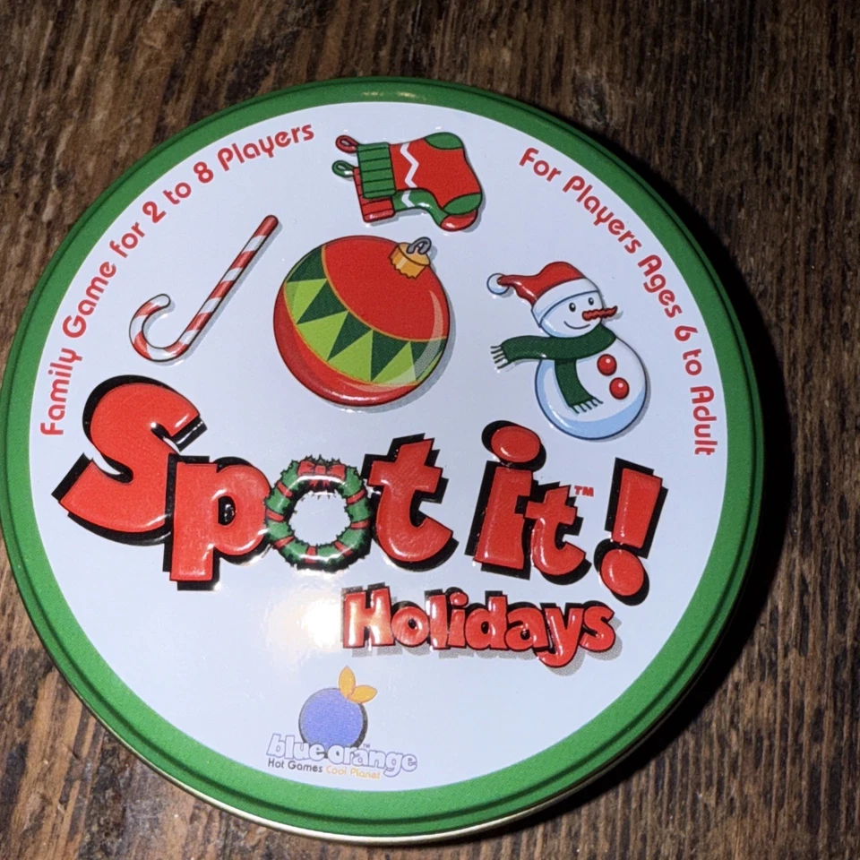Spot It! HOLIDAYS Card Game Christmas Family Game Instructions Complete NEW - Image 1 of 3