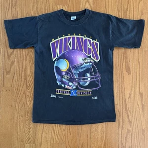Vintage 1992 Minnesota Vikings NFL T-Shirt Herren L Salem Sportswear Single Stitch - Bild 1 von 5