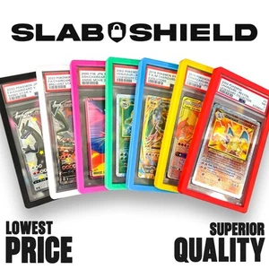 Slab Shield - Perfect Fit PSA Graded Card Guard - Matte Slab Bumper w/8 Colors! - Picture 1 of 11