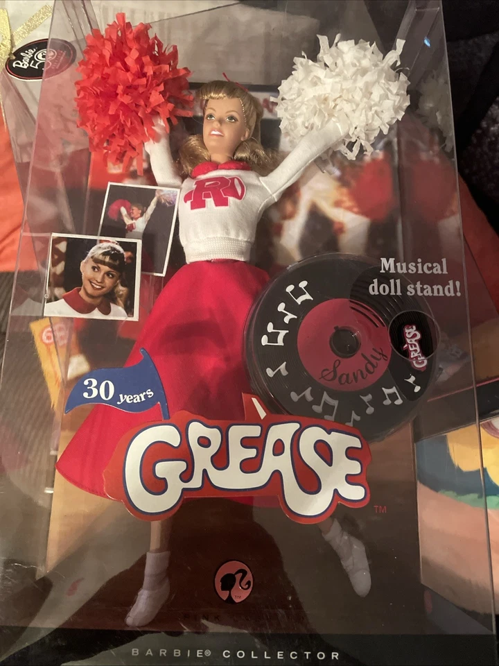 GREASE 30 YEARS - SANDY CHEERLEADER 2007 - BARBIE COLLECTOR PINK LABEL - Image 1 of 1