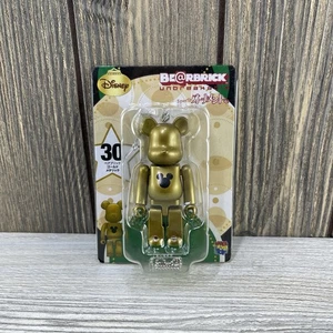 Juguete Bearbrick Gold Disney Logo #30 Navidad ORNAMENTO FELIZ KUJI Medicom - Imagen 1 de 18