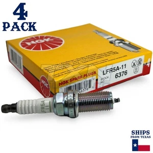 4 Pack NGK V-Power 6376 Spark Plugs LFR5A-11 - Picture 1 of 3