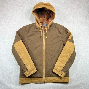 Pendleton Greenhorn Canvas Hooded Work Jacket Men M Brown Tan Chore Coat Durable - Picture 1 of 13